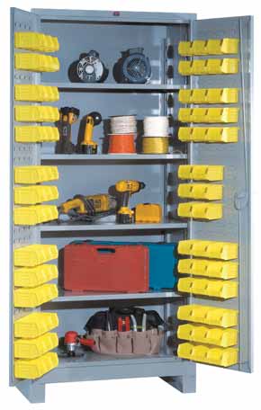 1104 Lyon All Welded Cabinet with Modular Drawers and Tilt-Bins 
